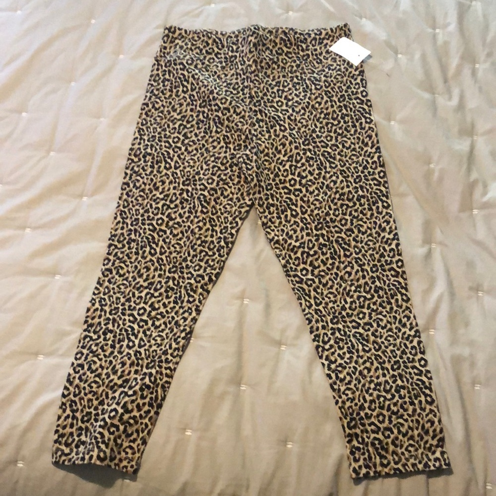 Jcrew leopard capris leggings